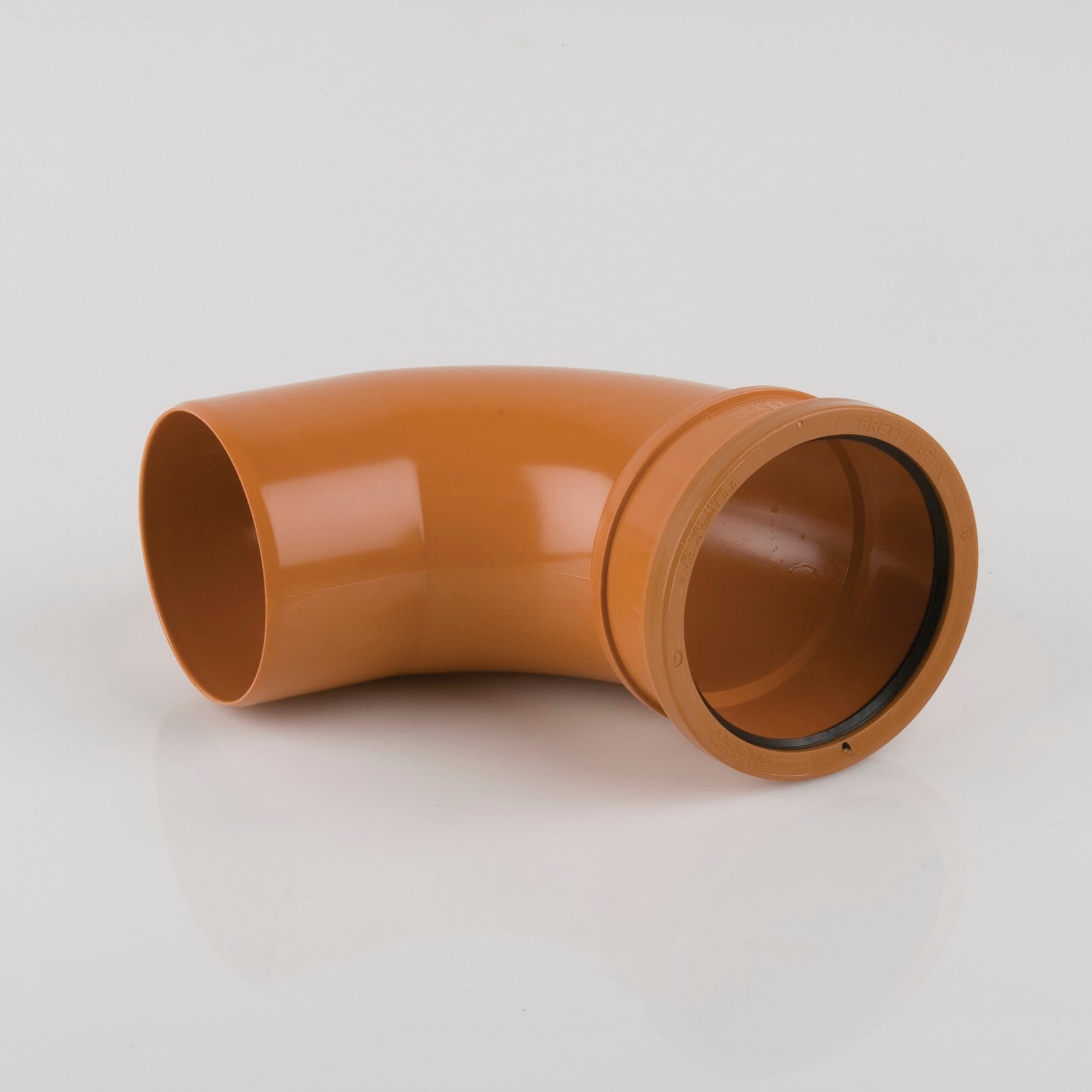87.5 Degrees 110mm Single Socket Pipe Bend (Terracotta Orange)