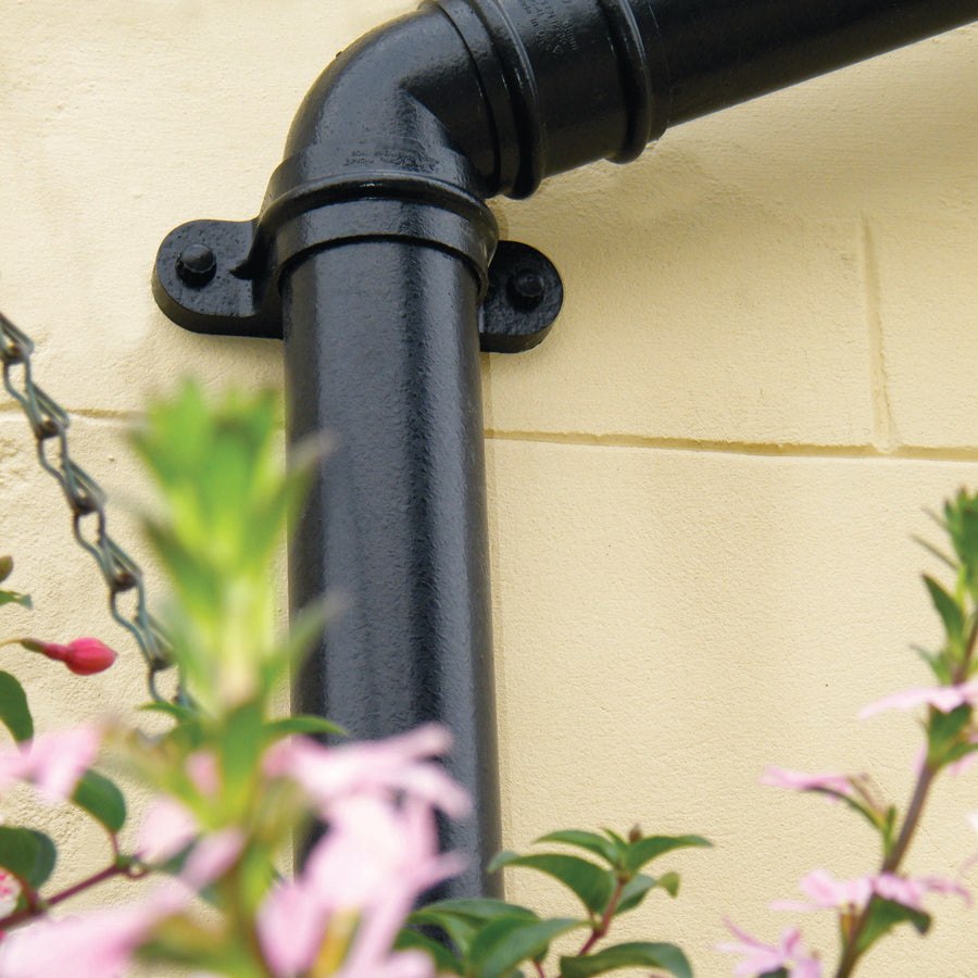 CAST IRON EFFECT ROUND DOWNPIPES & FITTINGS (68mm)