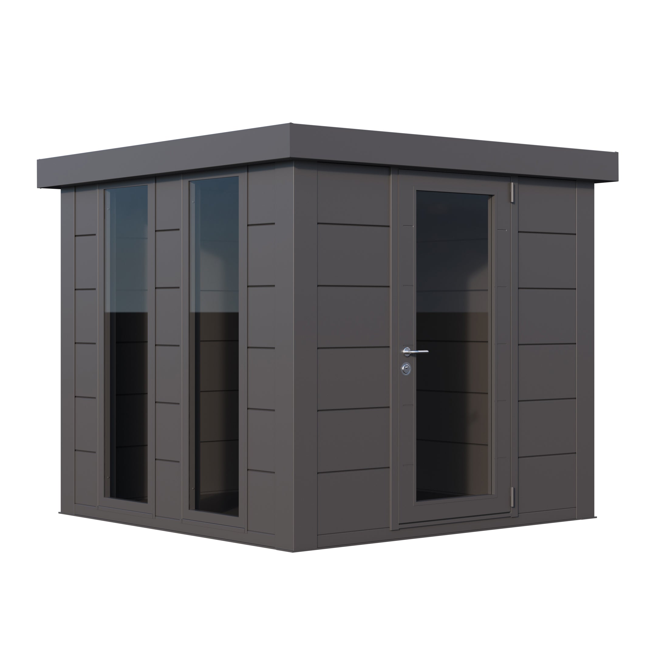 Luminato 2424 Steel Kit Garden Room Building - Anthracite Grey
