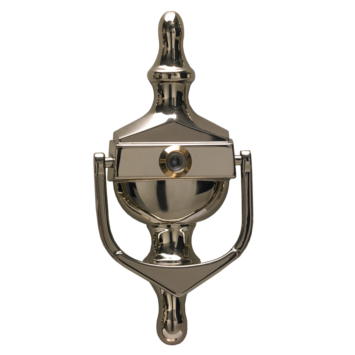 Fab & Fix Nu Victorian Urn Door Knocker With Spyhole (Hardex Gold) - Horizon Plastics Online