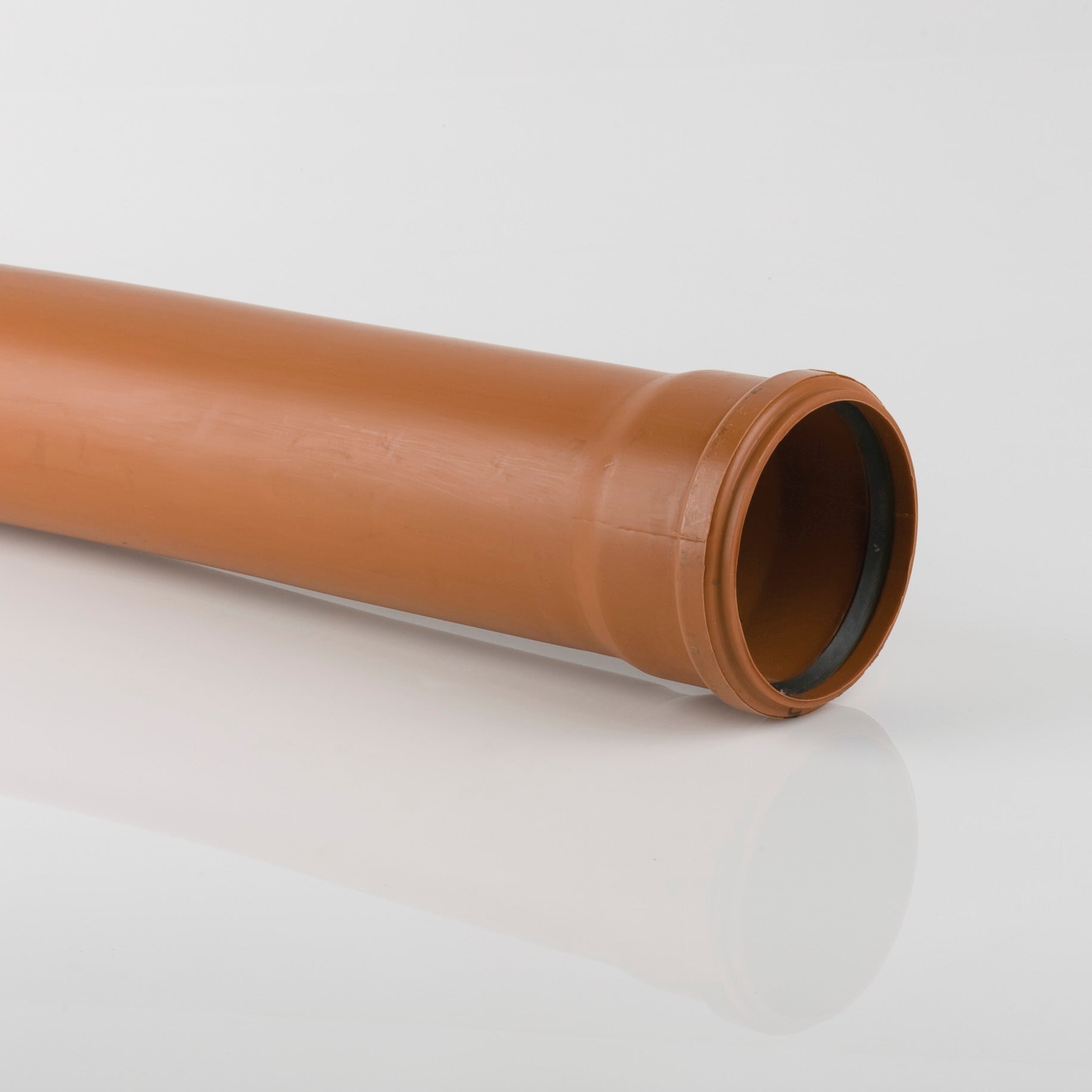 110mm Single Socket Drainage Pipe (6m | Terracotta Orange)