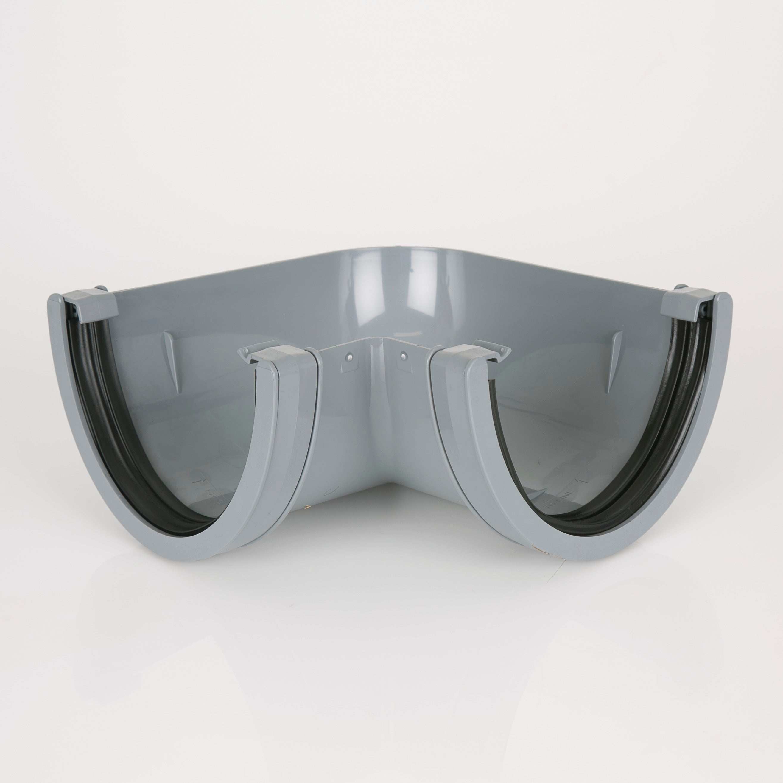 90&deg; Industrial Gutter Angle (Grey) - Horizon Plastics Online