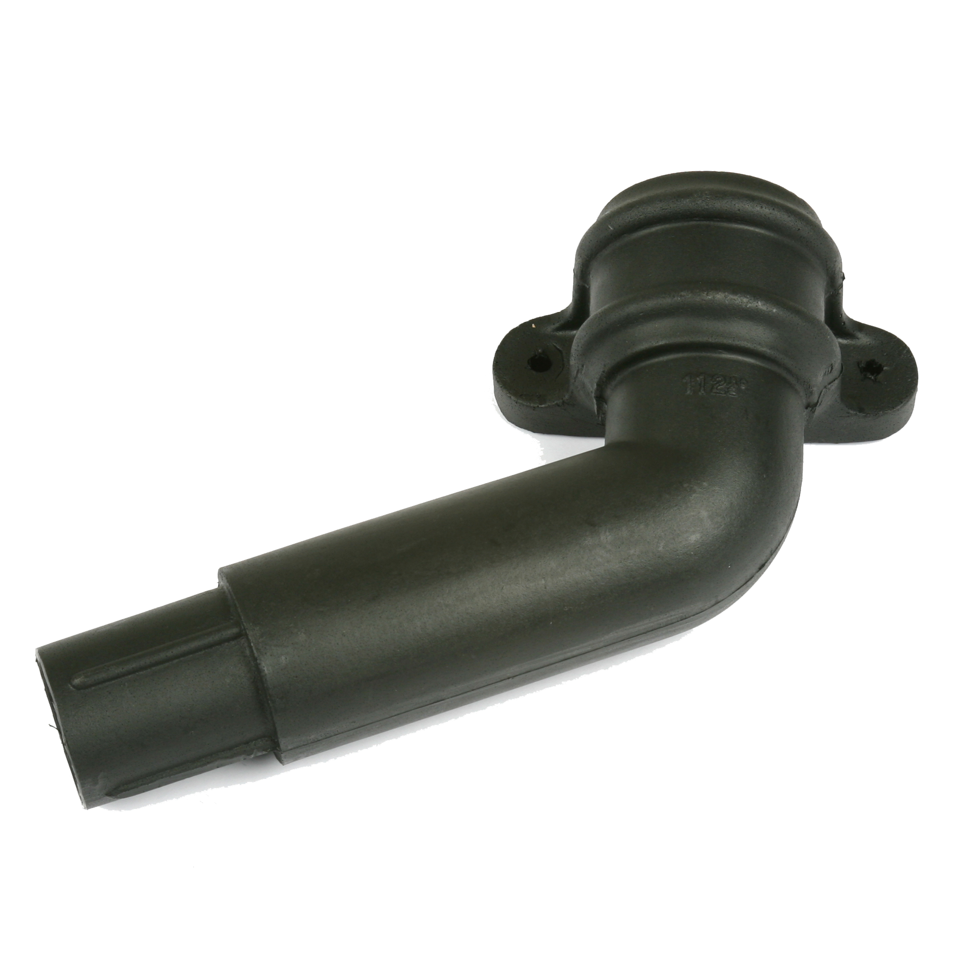 112&frac12;&deg; Round Left Hand Spigot Bend with Lugs (Cast Iron Effect) - Horizon Plastics Online
