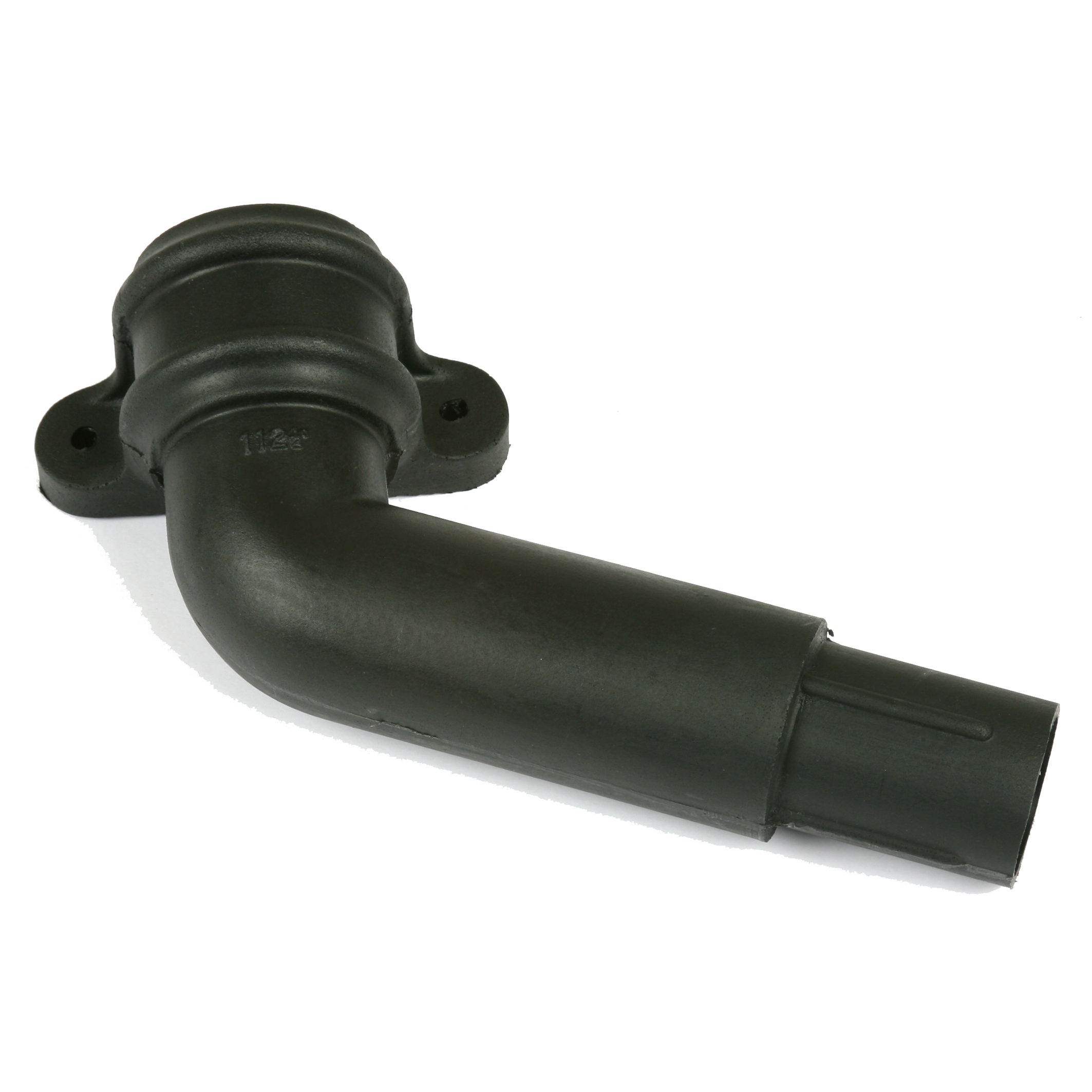 112&frac12;&deg; Round Right Hand Spigot Bend with Lugs (Cast Iron Effect) - Horizon Plastics Online