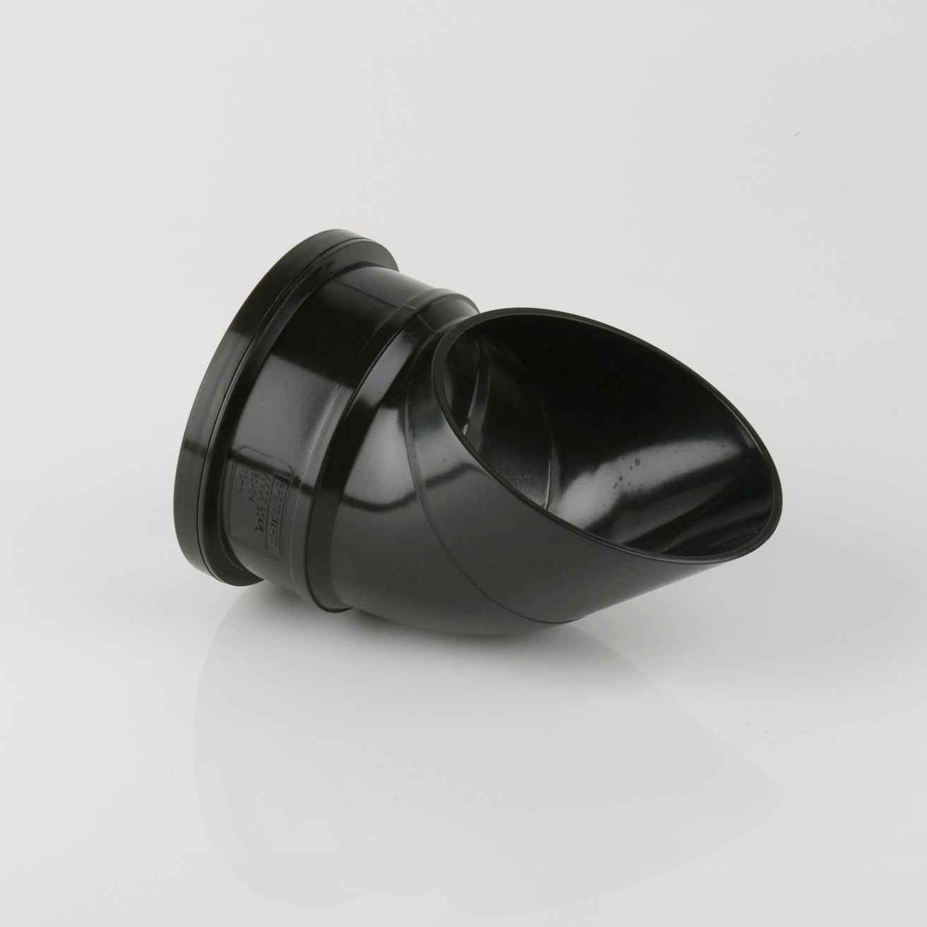 112&frac12;&deg; Industrial Shoe (Black) - Horizon Plastics Online