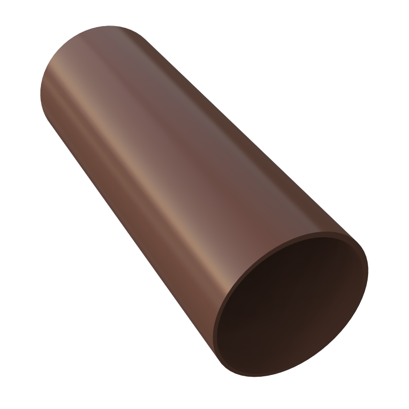 Round Downpipe (4m | Leather Brown) - Horizon Plastics Online