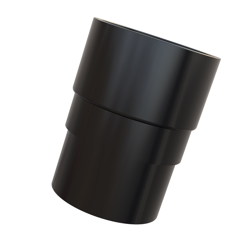 Round Pipe Socket (Black) - Horizon Plastics Online