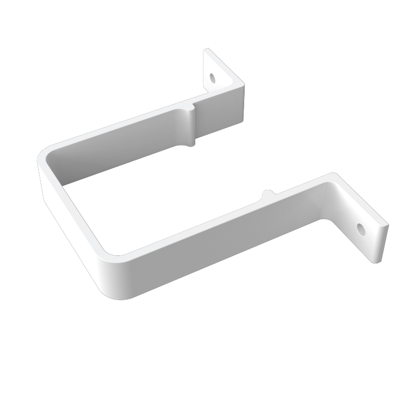Square Stand-Off Downpipe Clip (White) - Horizon Plastics Online