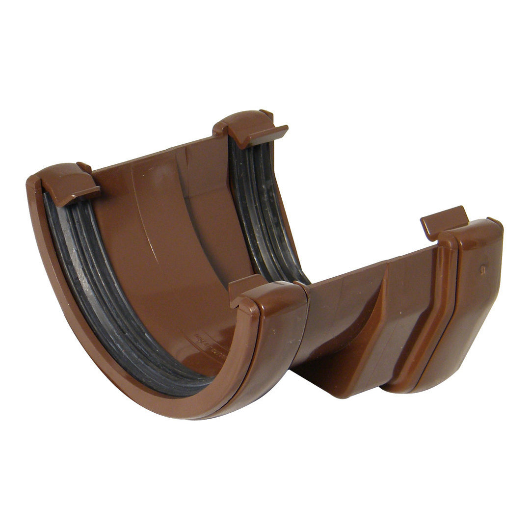 Square to Half Round Gutter Adaptor (Leather Brown)
