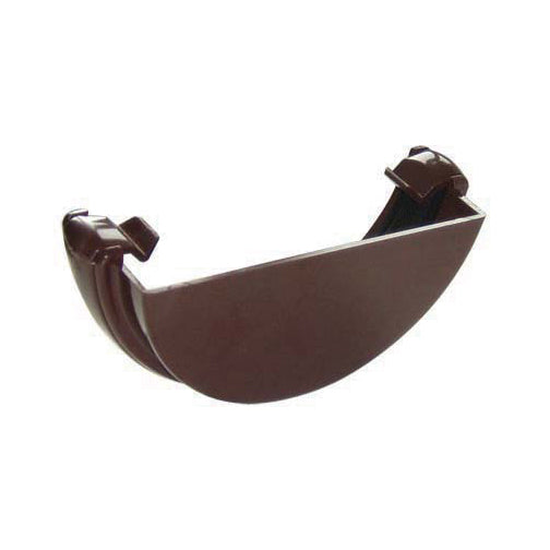 Half Round External Stopend (Leather Brown)