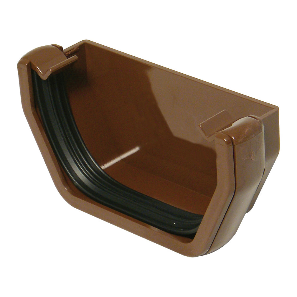 Square External Stopend (Leather Brown)