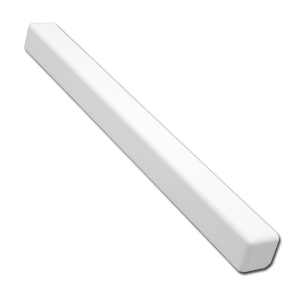 500mm Double Ended Square Corner (White)